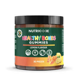 FM Nutricode Healthy Bones Gummies żelki o smaku cytrynowym dla dorosłych i dzieci - 120g
