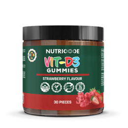 FM Nutricode Vit-D3 Gummies żelki o smaku truskawkowym dla dorosłych i dzieci - 120g